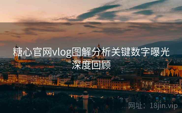 糖心官网vlog图解分析关键数字曝光深度回顾