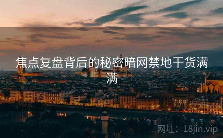 焦点复盘背后的秘密暗网禁地干货满满