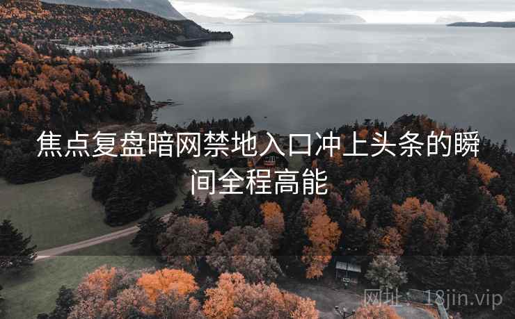 焦点复盘暗网禁地入口冲上头条的瞬间全程高能