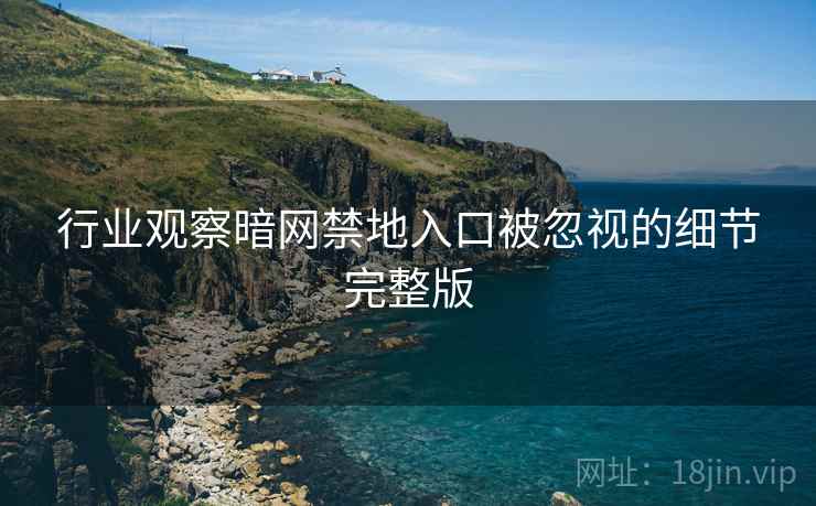 行业观察暗网禁地入口被忽视的细节完整版  第1张