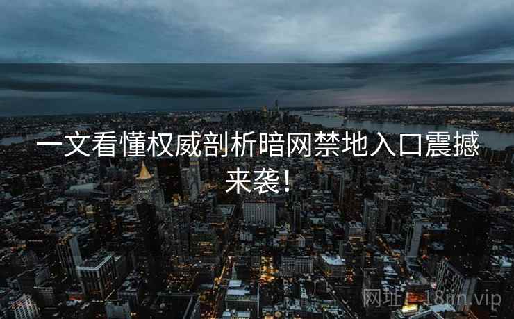 一文看懂权威剖析暗网禁地入口震撼来袭！