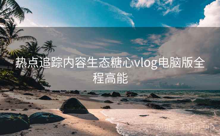 热点追踪内容生态糖心vlog电脑版全程高能