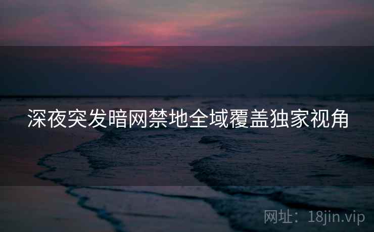 深夜突发暗网禁地全域覆盖独家视角