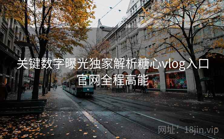 关键数字曝光独家解析糖心vlog入口官网全程高能
