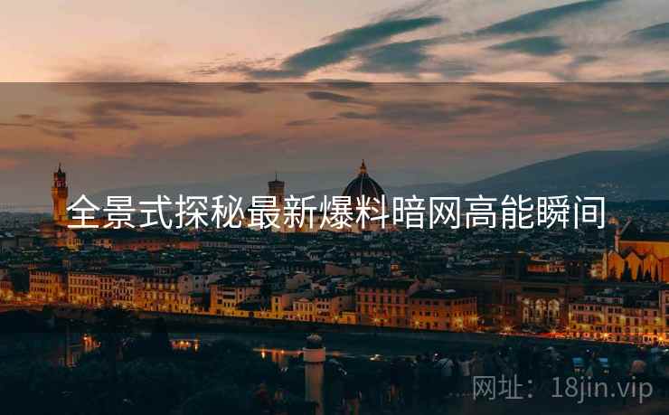 全景式探秘最新爆料暗网高能瞬间  第2张