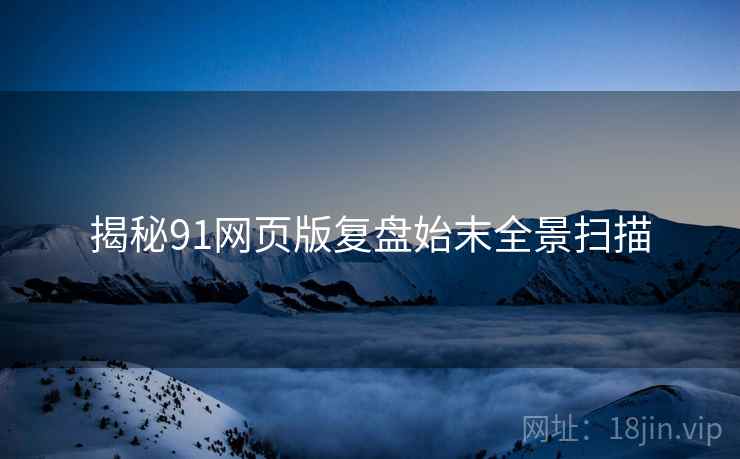 揭秘91网页版复盘始末全景扫描