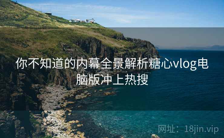你不知道的内幕全景解析糖心vlog电脑版冲上热搜  第2张