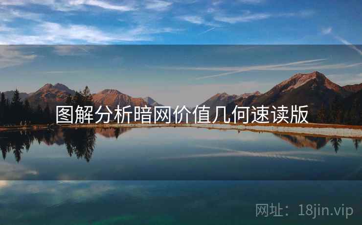 图解分析暗网价值几何速读版