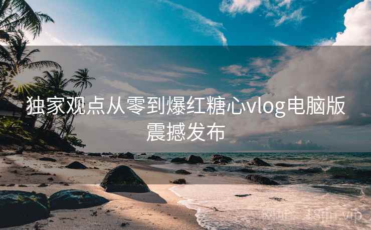 独家观点从零到爆红糖心vlog电脑版震撼发布